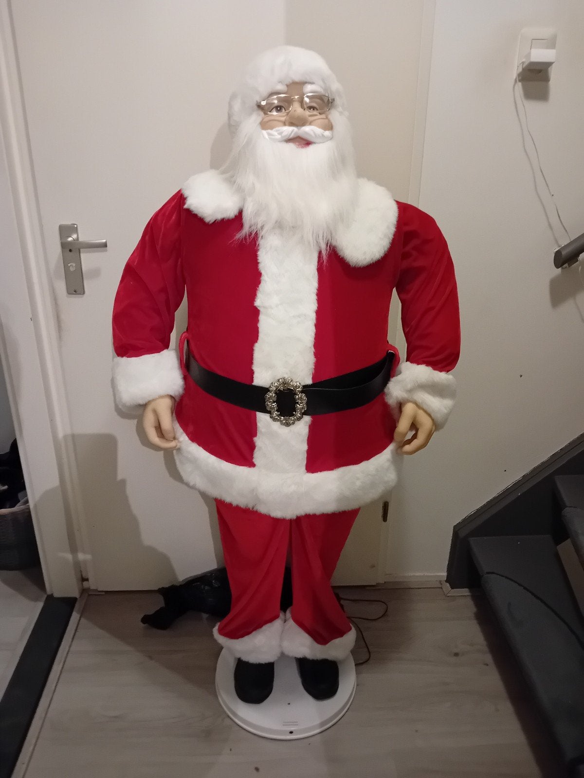 grote zingende en dansende kerstman met muziek 145cm, Diversen, Ophalen