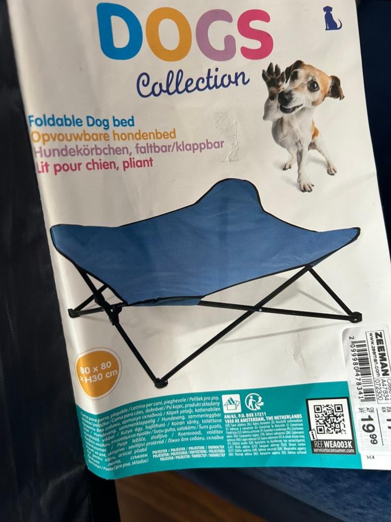 Opvouwbare hondenbed, Dieren en Toebehoren, Hondenmanden, Nieuw, Polyester, Ophalen of Verzenden