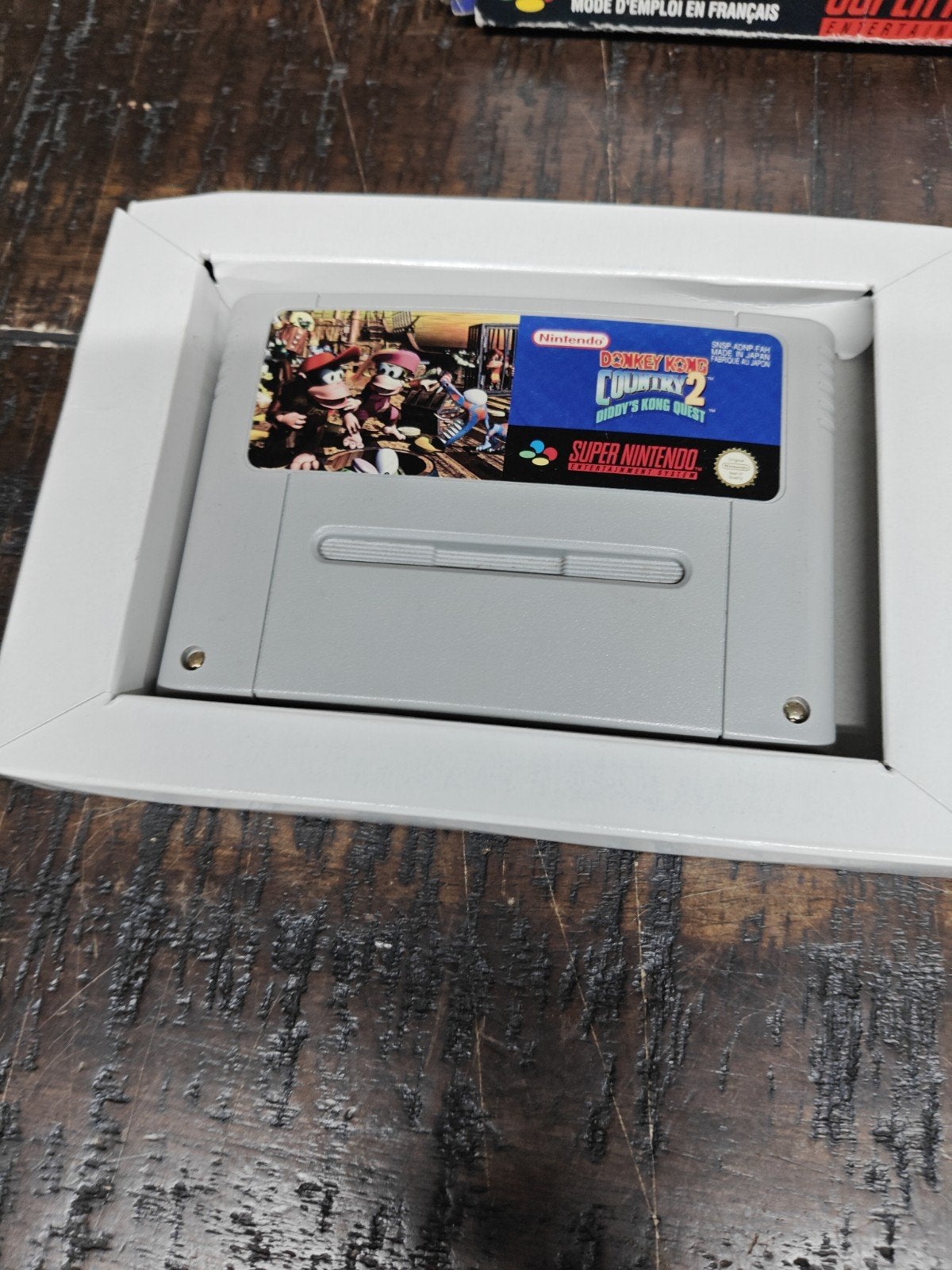 Donkey Kong Country 2 SNES CIB, Nintendo, Gebruikt, 1 speler, Vanaf 3 jaar