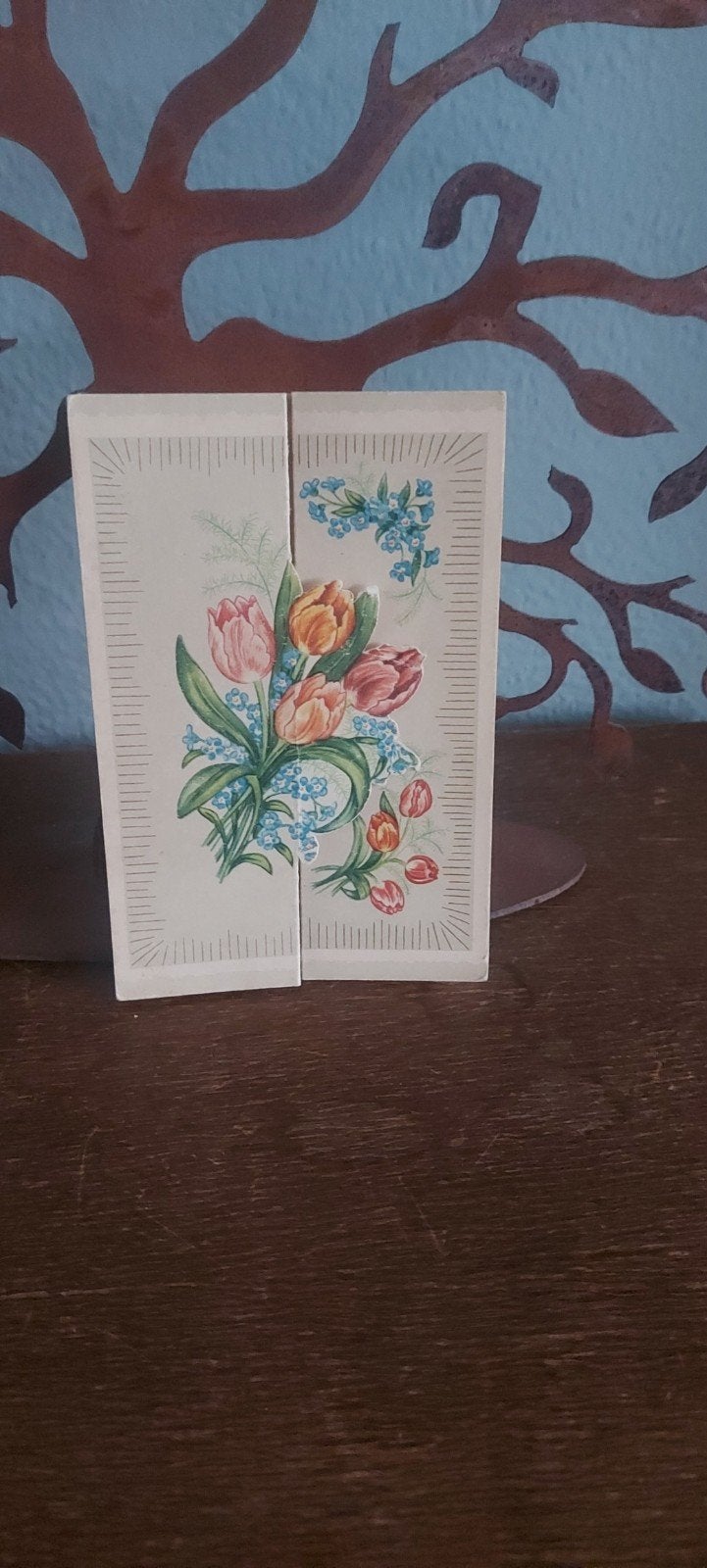 Heel oude romantische ongebruikte kaart, Antiek en Kunst, Ophalen of Verzenden