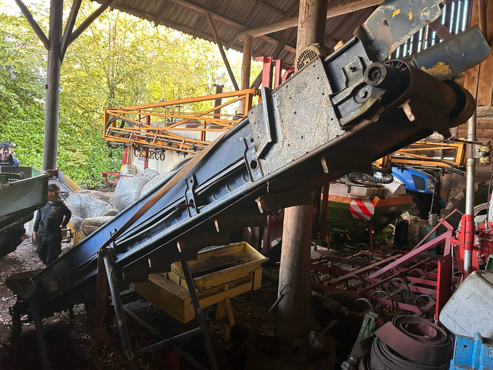 Cebeco opschepmachine met rollensorteerband en transportband, Zakelijke goederen, Ophalen, Akkerbouw, Aardappeltechniek