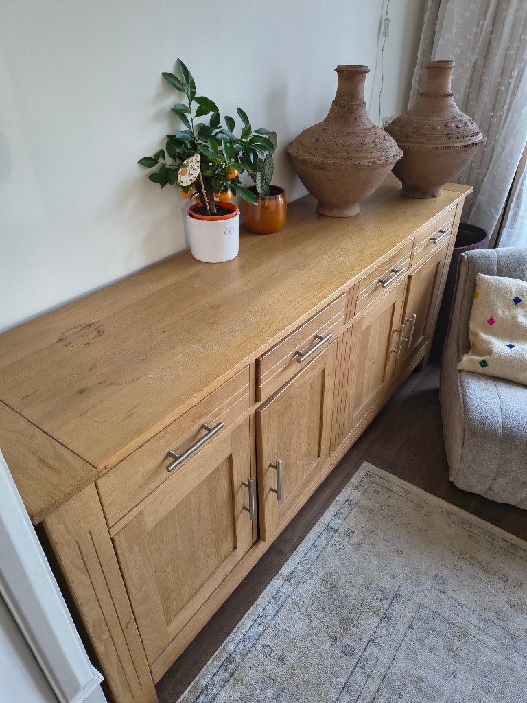 Eikenhouten dressoir, Huis en Inrichting, Kasten | Dressoirs, Ophalen, Gebruikt, 150 tot 200 cm, Eikenhout