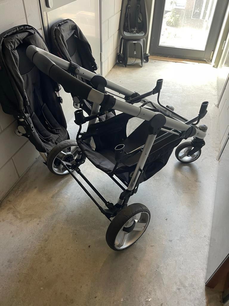Topmark dubbele kinderwagen / duo buggy (ca. 2014), Gebruikt, Duowagen, Ophalen, Kinderwagen