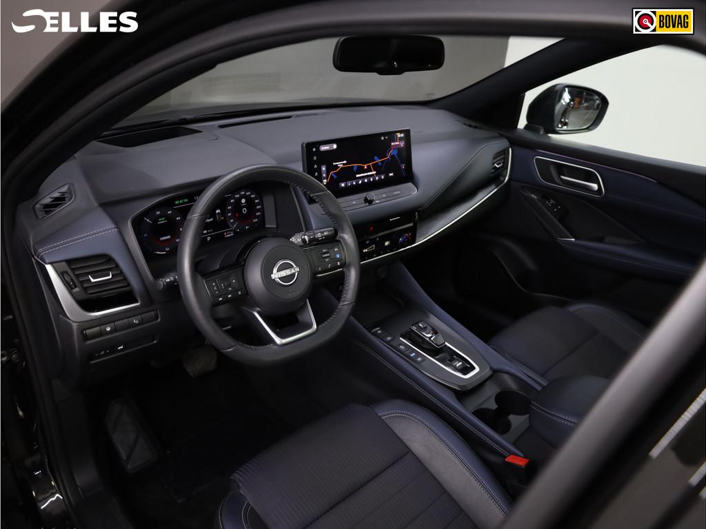 Nissan QASHQAI 1.5 e-Power Tekna | Stuur en Stoelverwarming, Auto's, 1497 cc, Gebruikt, Leder en Stof, Zwart