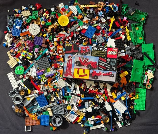 partij diverse Lego Technic en andere losse stenen, Ophalen of Verzenden, Gebruikt, Losse stenen, Lego