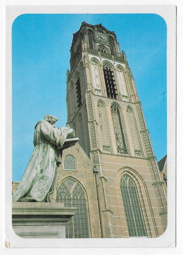 Rotterdam St Laurenskerk Gelopen Ansichtkaart ( B4246), Ophalen of Verzenden, 1940 tot 1960, Gelopen, Zuid-Holland