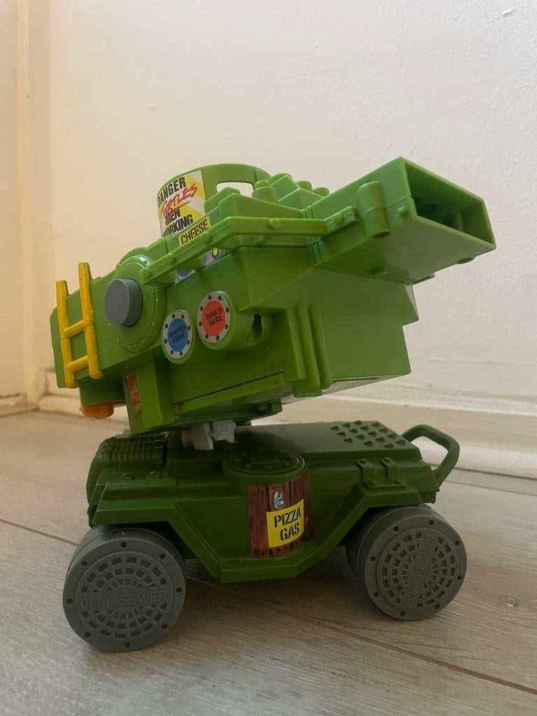 Vintage - TMNT -Teenage Mutant Ninja Turtles - Pizza Thrower, Ophalen of Verzenden, Gebruikt