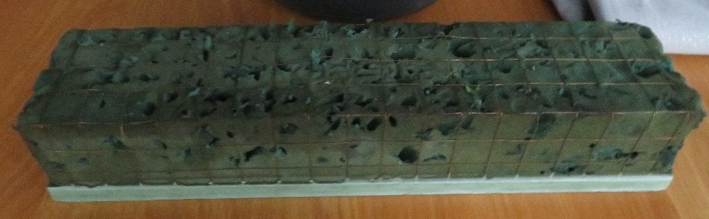 oase steekschuim in ijzerframe , groot, Ophalen of Verzenden, Gebruikt, Overige materialen, Gereedschap of Toebehoren