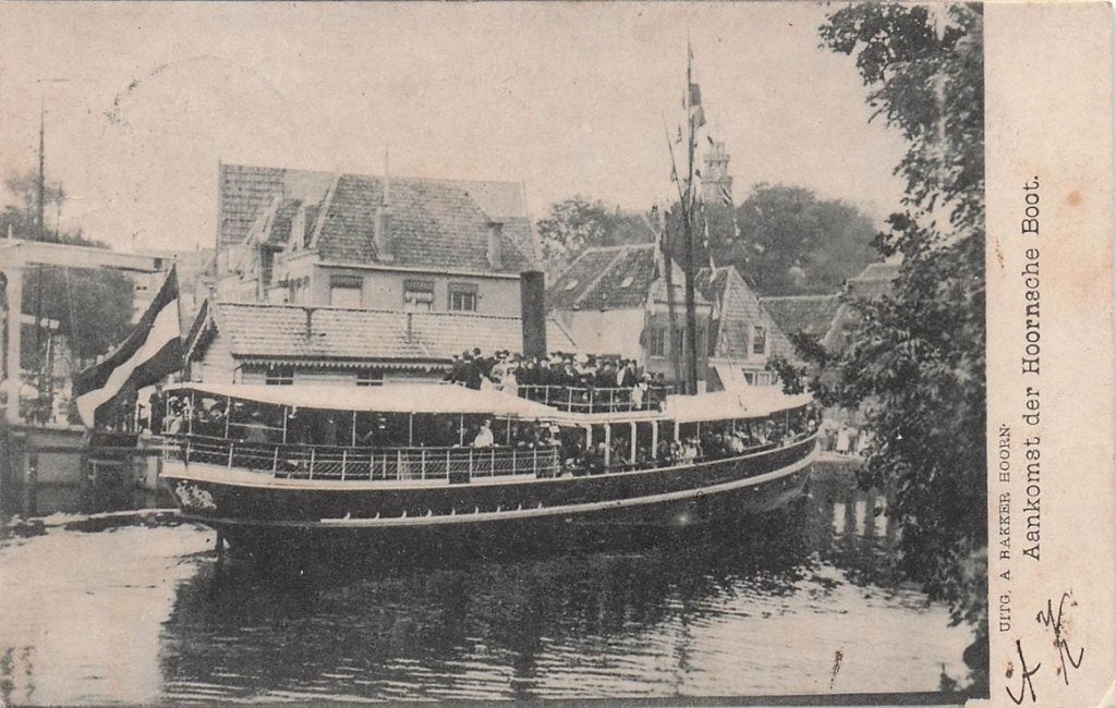 702-339-031 Aankomst Der Hoornsche Boot, Verzenden, Voor 1920, Noord-Holland