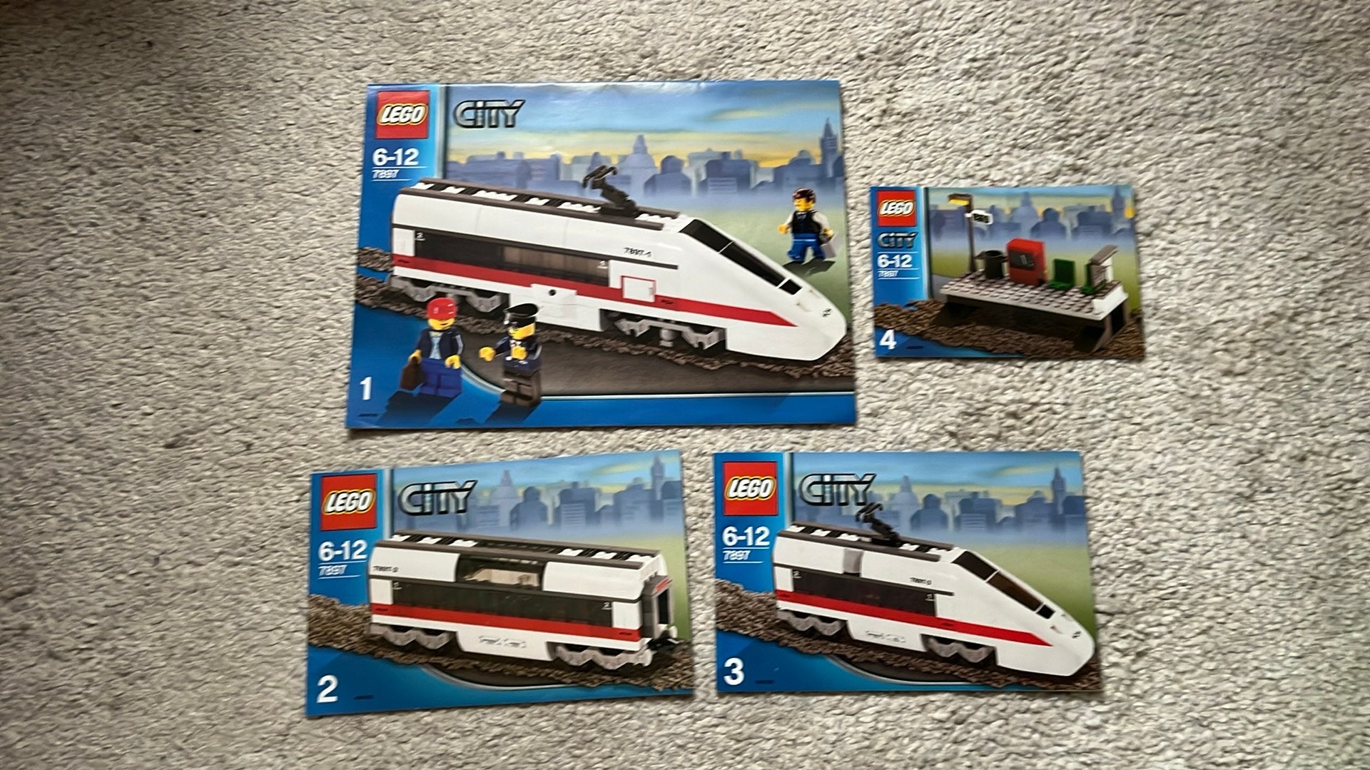 LEGO Passagierstrein bouwtekening nr. 7897, Ophalen of Verzenden, Gebruikt, Lego