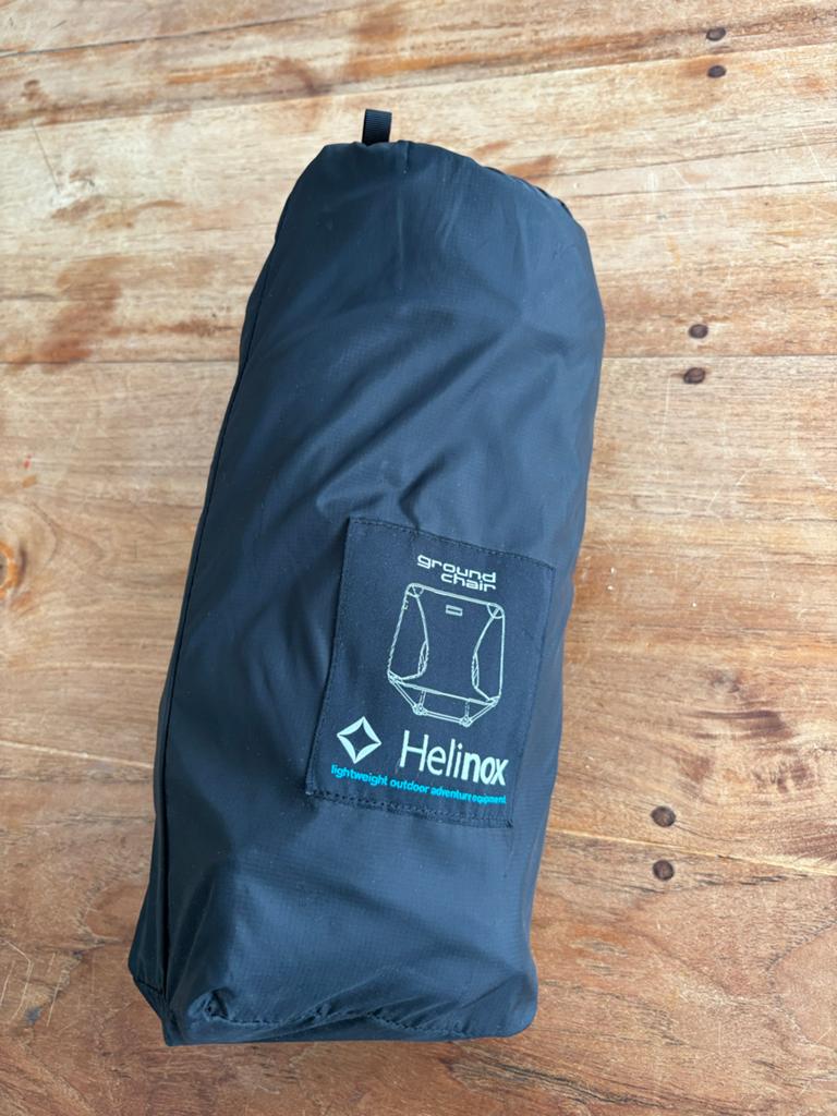 Helinox Ground Chair - Lichtgewicht Campingstoel, Caravans en Kamperen, Kampeermeubelen, Ophalen of Verzenden, Zo goed als nieuw