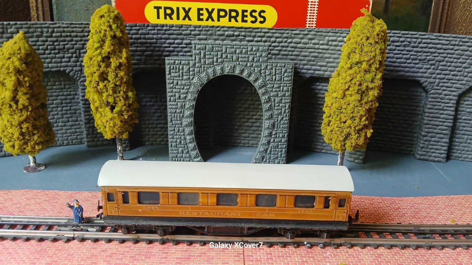 Trix Express Restaurant Car - Set van 2, Gebruikt, Gelijkstroom, Trix, Wagon