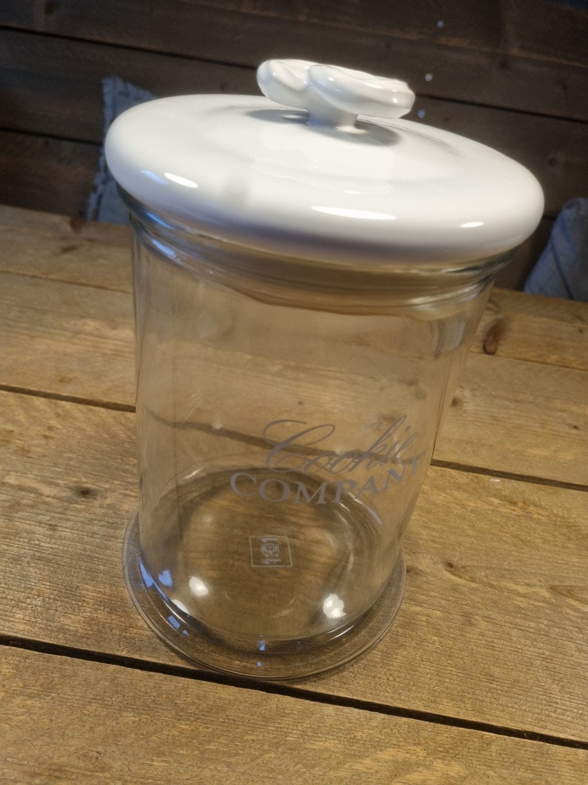 Riviera Maison Cookie Company voorraadpot, Ophalen, Glas, Zo goed als nieuw, Voorraadpot