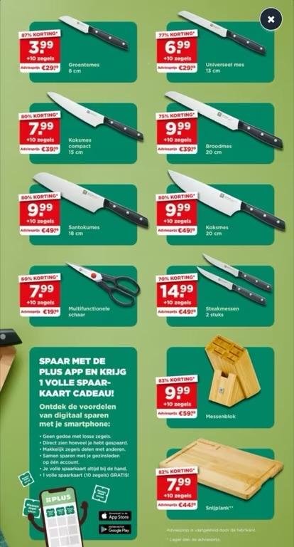 Zwilling messenblok plus gezocht!!!!!, Overige typen, Hout, Ophalen of Verzenden, Zo goed als nieuw