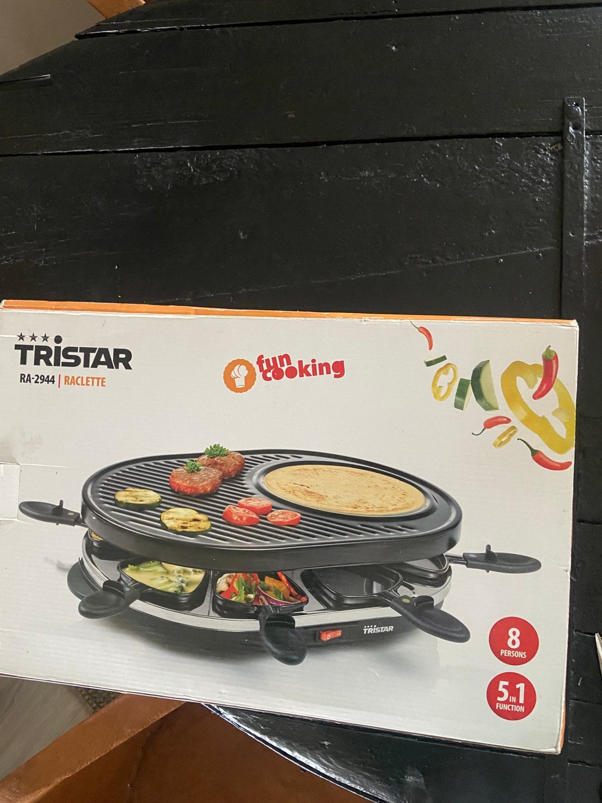 Tristar raclette, Ophalen, Zo goed als nieuw, 8 personen of meer