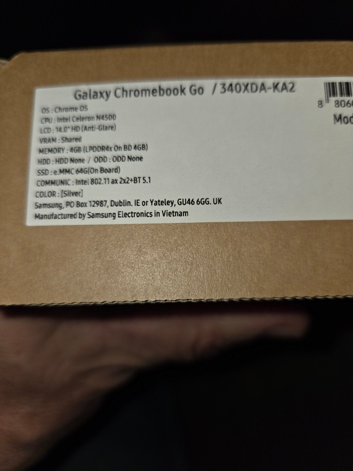Nieuw in verzegelde doos Samsung Galaxy Chromebook Go - 14", 64 GB, Nieuw, 14 inch, Ophalen of Verzenden