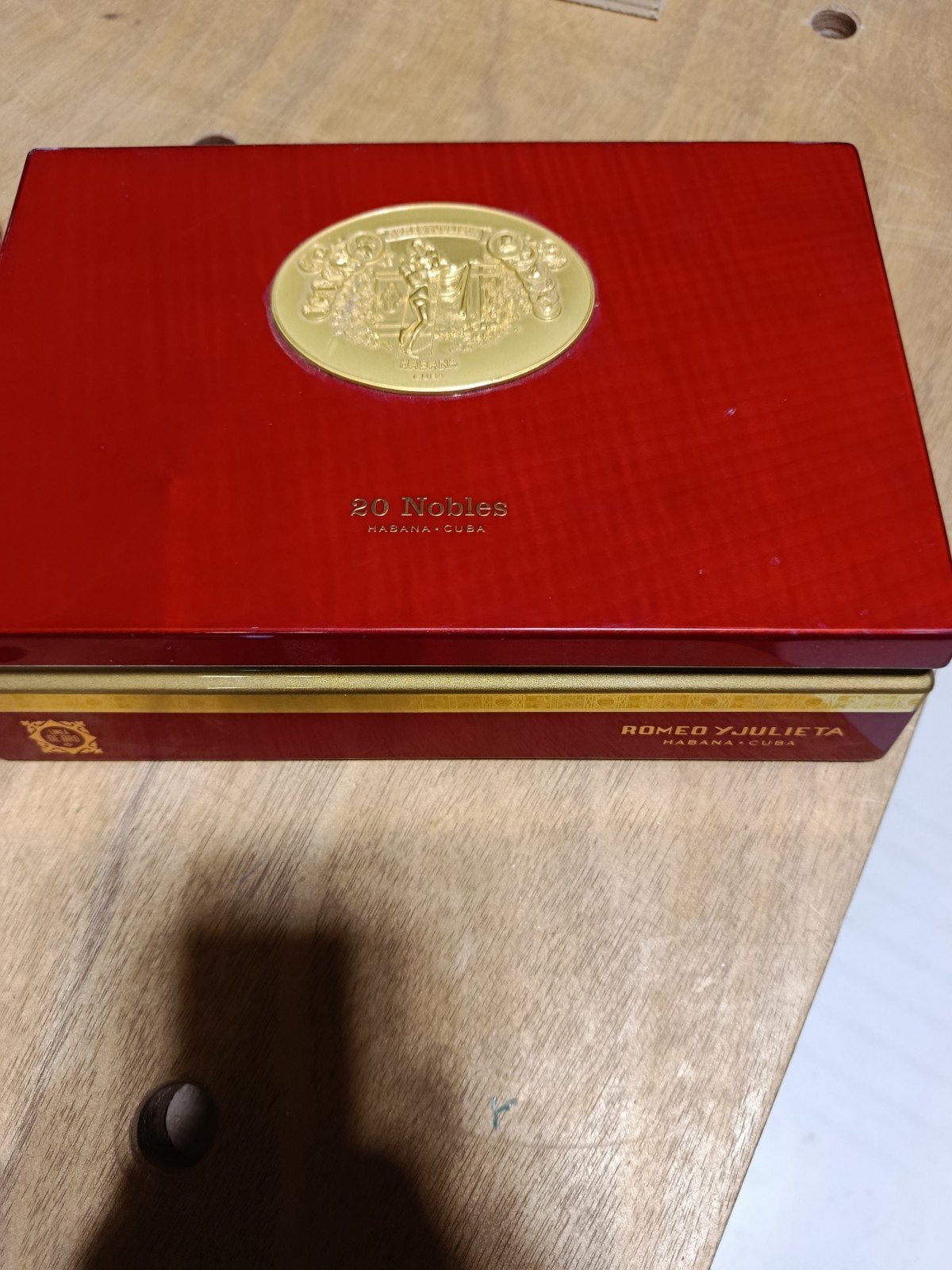 Exclusieve Romeo y Julieta Sigarenkist - 20 Nobles, Ophalen, Zo goed als nieuw, Tabaksdoos of Verpakking
