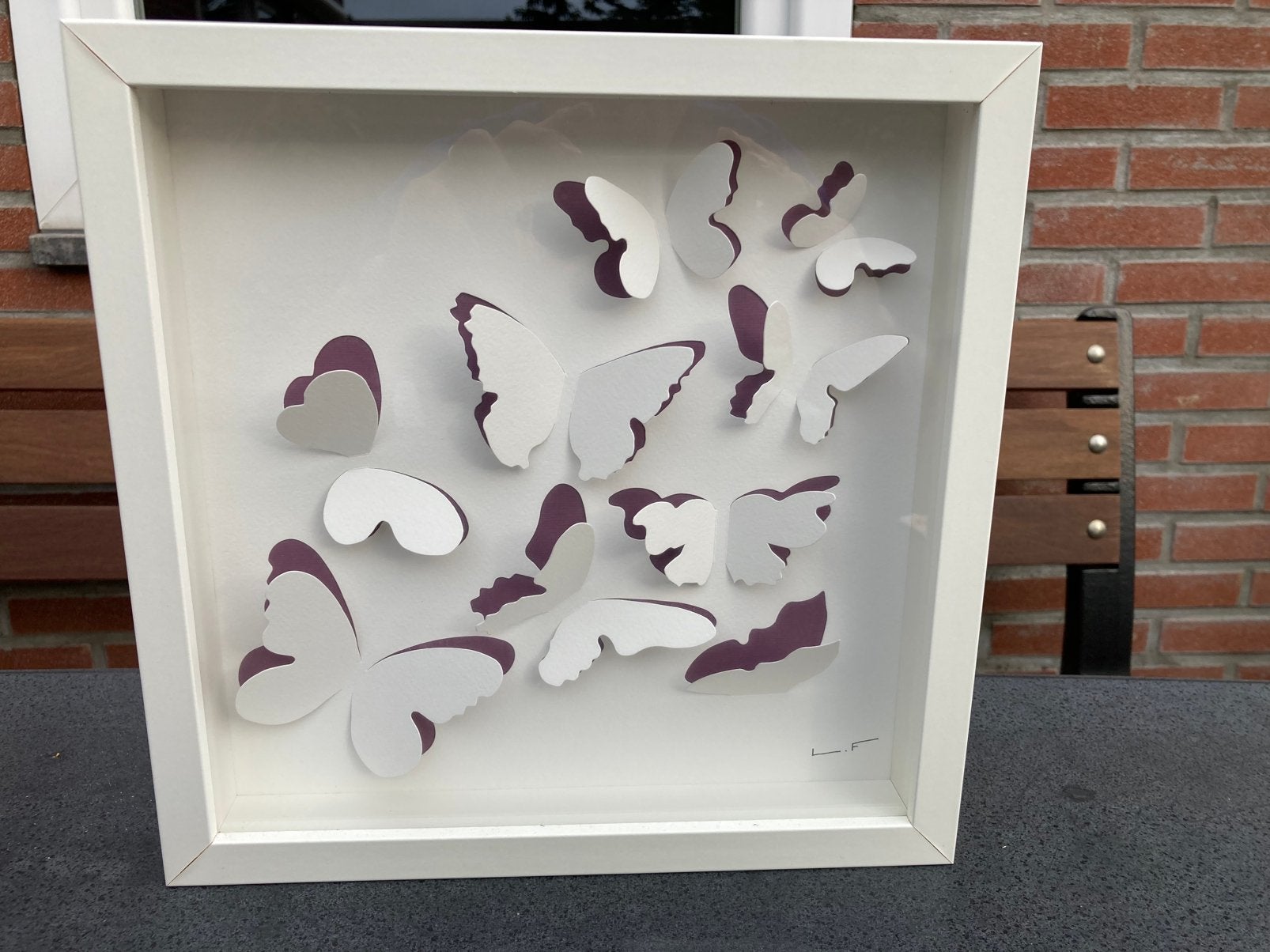 Ikea  Olunda  3d vlinder kunstwerk, Ophalen, Zo goed als nieuw, Schilderij
