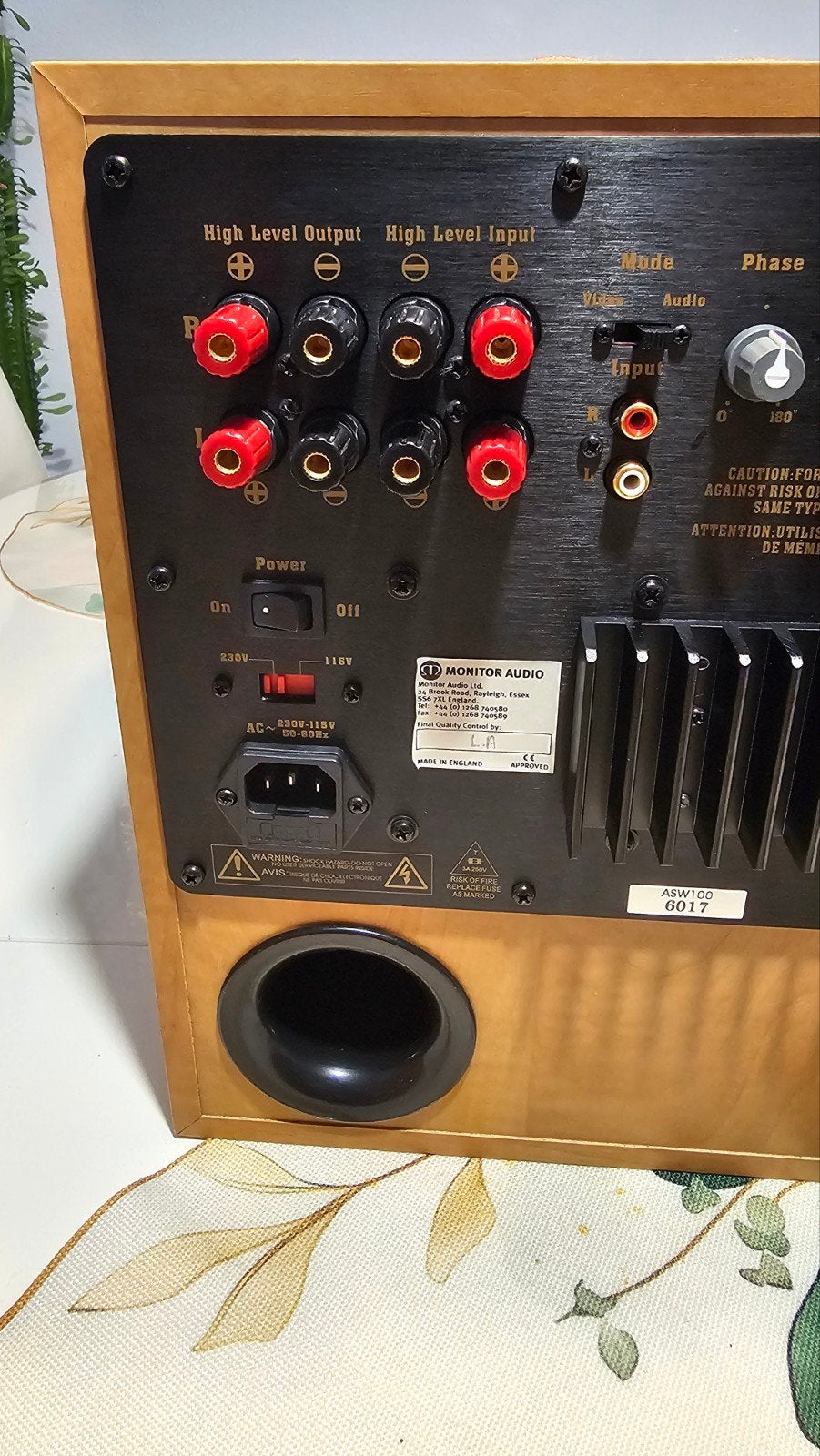 Monitor Audio 5.1 Surround Set met ASW 100 Subwoofer, Gebruikt, Ophalen of Verzenden, Geschikt voor surround/home cinema, Monitor Audio