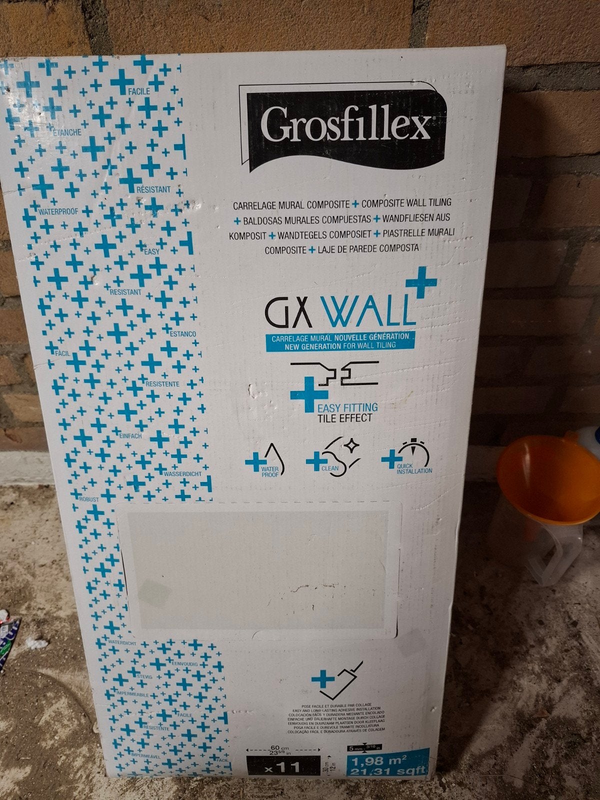 2.5 x doos kunstof tegels, Ophalen, Nieuw