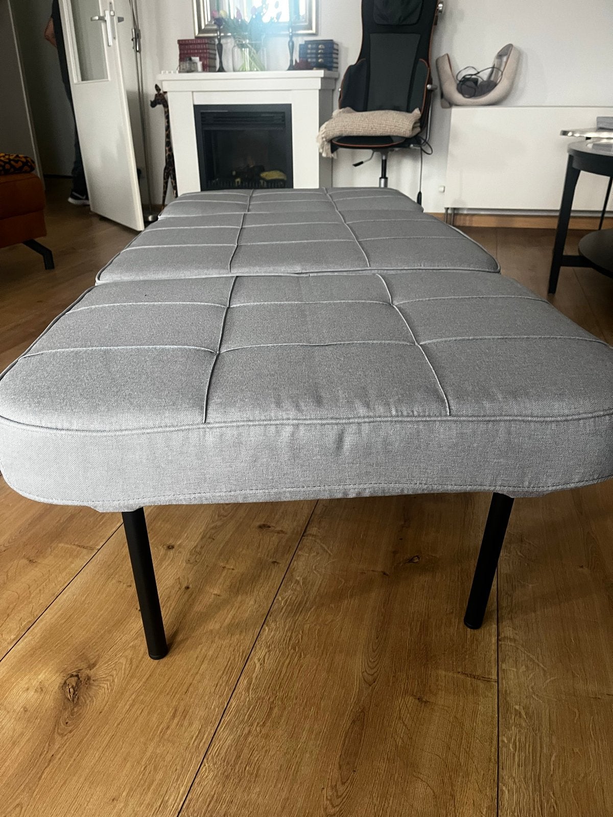 Slaapstoel Ponto grijs - 4-in-1 functioneel meubel, Ophalen, 190 cm of minder, Zo goed als nieuw, Grijs