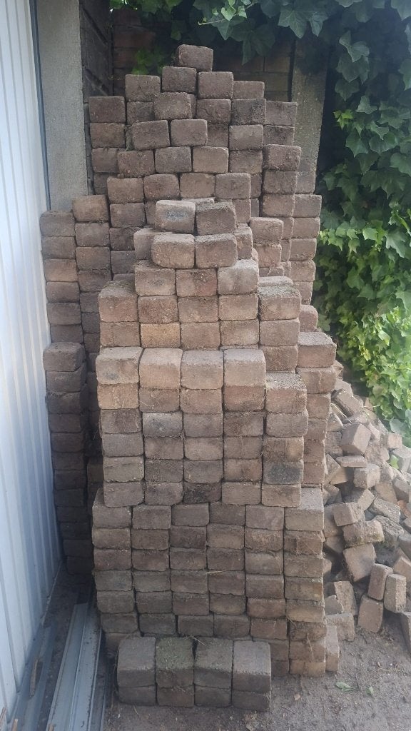 Klinkers 10x7cm gratis, Tuin en Terras, Ophalen, Gebruikt, Klinkers, 5 tot 10 m²