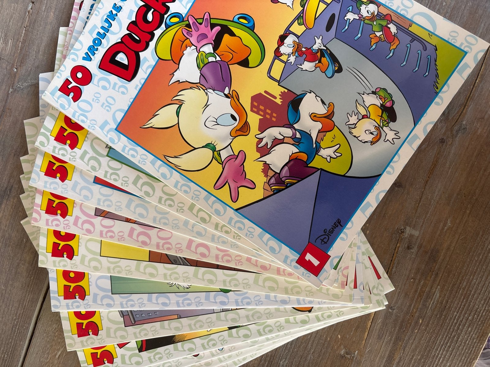 Vrolijke Duck stripboeken - 11 stuks SAMEN VOOR, Complete serie of reeks, Ophalen of Verzenden, Zo goed als nieuw
