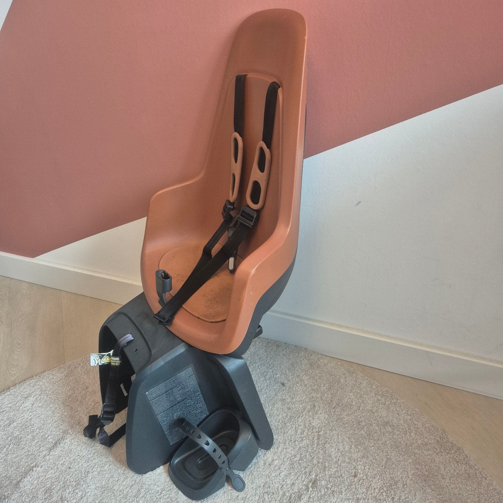 Bobike maxi+ achterzitje fiets, bruin, Ophalen, Achterzitje, Bobike maxi, Gebruikt