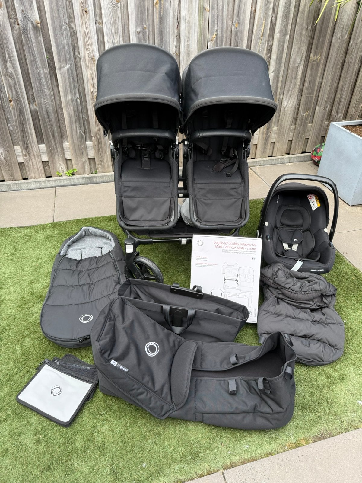 Bugaboo Donkey Duo/Twin Set2025+Maxi-Cosi+Accessoires, Ophalen, Bugaboo