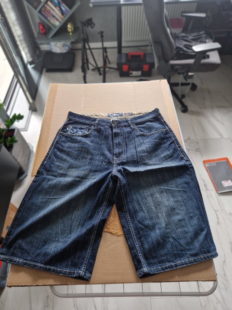 Marc Ecko Bermuda Maat 36, Ophalen of Verzenden, Gedragen, Blauw, W32 (confectie 46) of kleiner