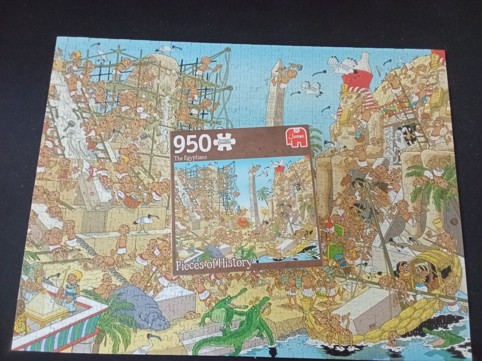 Jumbo Legpuzzel 950 stukjes - The Egyptians, Ophalen of Verzenden, 500 t/m 1500 stukjes, Zo goed als nieuw, Legpuzzel