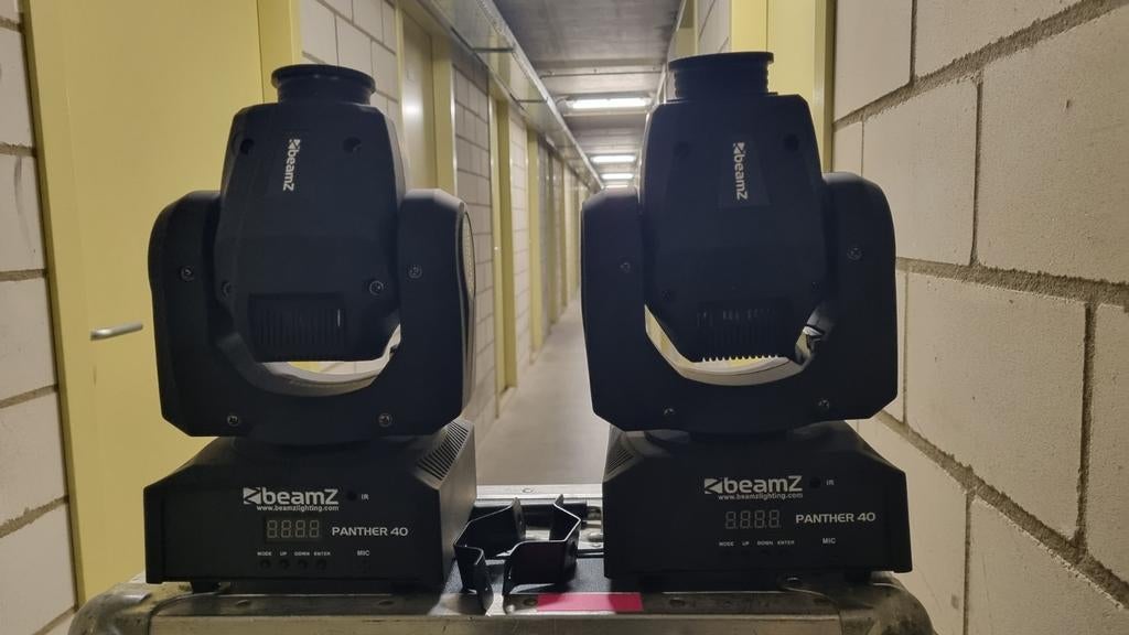 Beamz Panther 40 moving heads, Ophalen, Zo goed als nieuw, Licht, Kleur