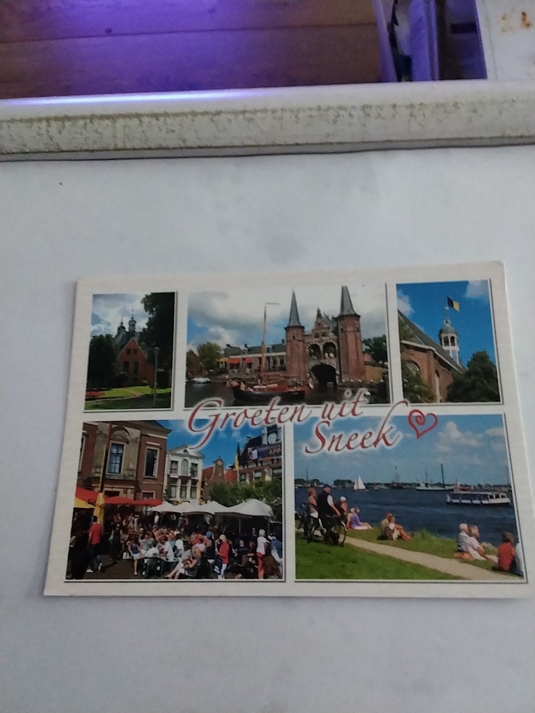 Ansichtkaart Groeten uit Sneek -, Verzamelen, Ophalen of Verzenden, Voor 1920, Gelopen, Friesland