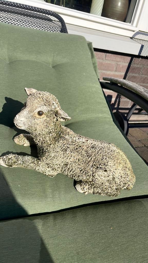 Lammetje beeld tuin, Ophalen of Verzenden, Gebruikt, Kunststof