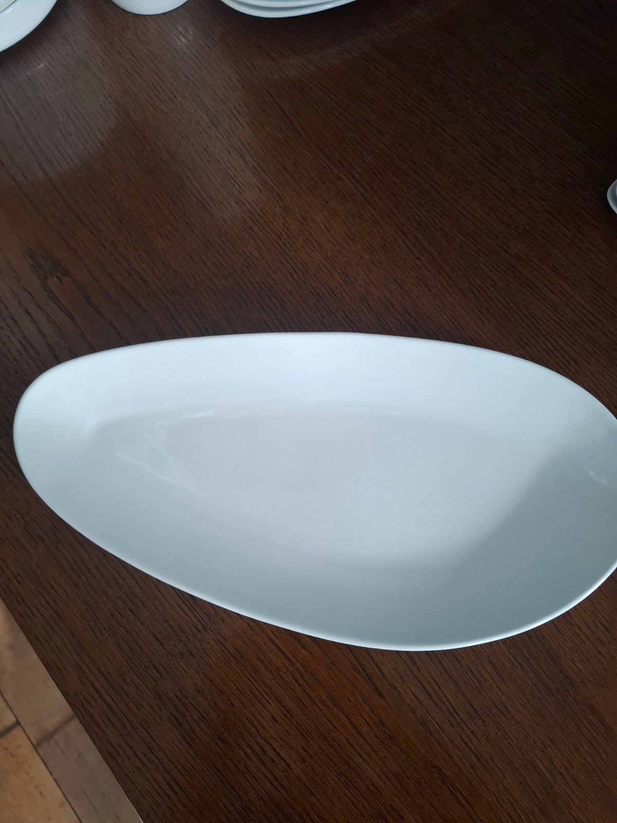 Ovale witte schalen - 7 stuks merk Q Fine, Huis en Inrichting, Ophalen, Gebruikt, Schaal of Schalen, Modern