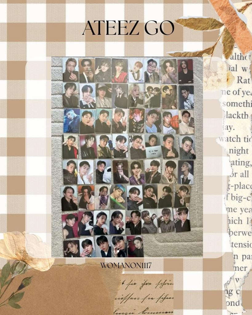 Ateez photocard GO, Verzenden, Zo goed als nieuw, Foto of Kaart
