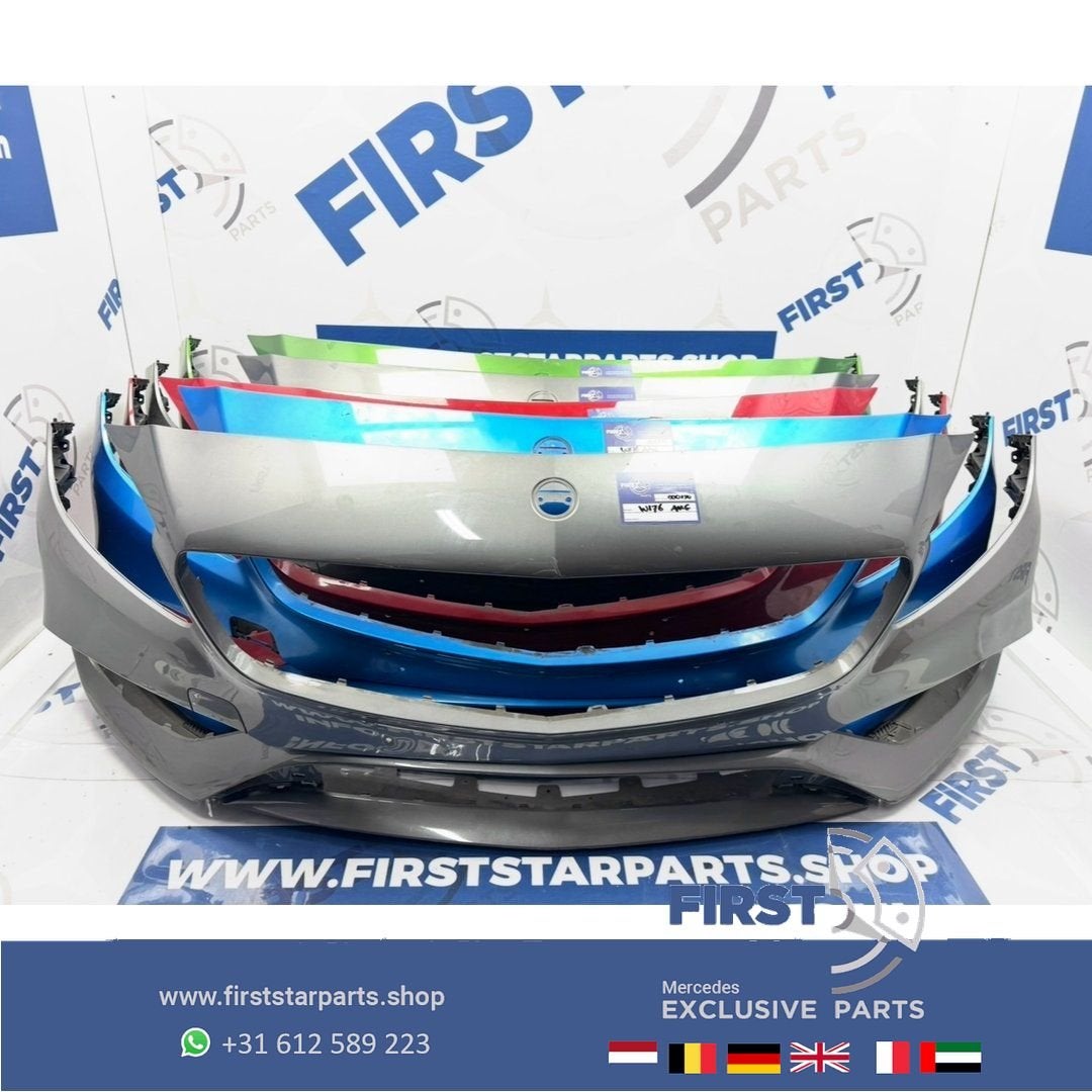 W176 BUMPER Facelift AMG VOORBUMPER 2013-2019 ROOD WIT ZWART, Gebruikt, -, Voor, Ophalen of Verzenden