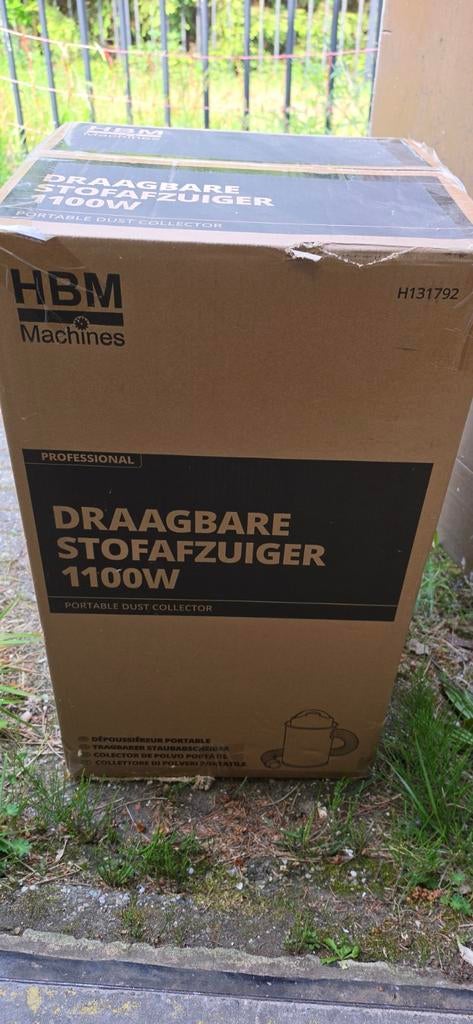 HBM Draagbare Stofafzuiger 1100W - Professioneel, Witgoed en Apparatuur, Stofzuigers, Nieuw, Industriële stofzuiger, Overige merken