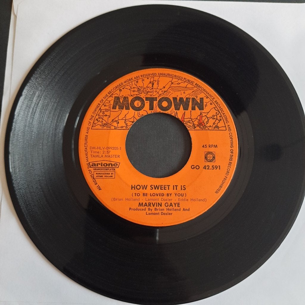 marvin gaye: how sweet it is (1), Gebruikt, Verzenden, Overige genres, 7 inch