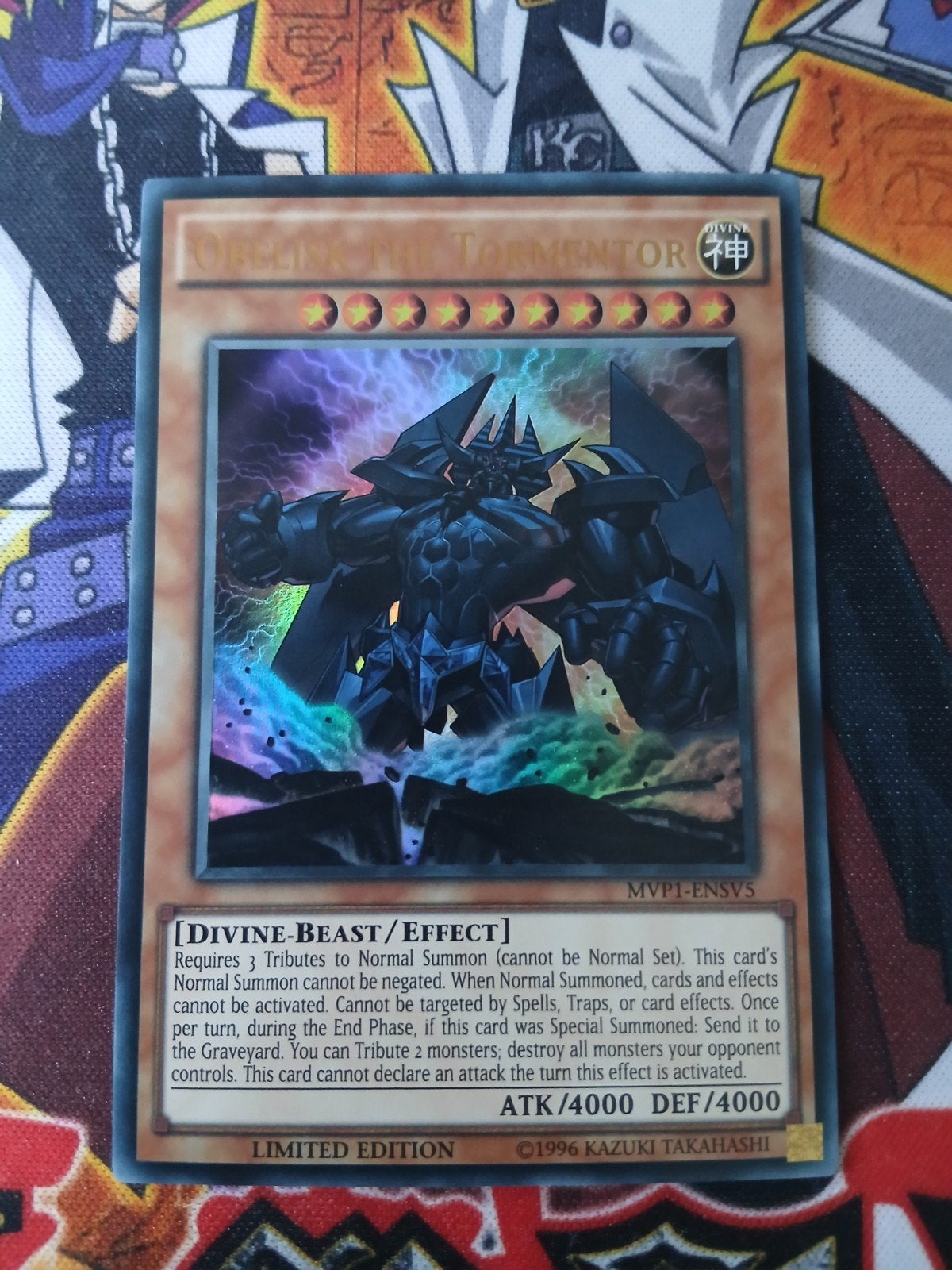 Obelisk the Tormentor - Ultra Rare MVP1 - Yu-Gi-Oh, Ophalen of Verzenden, Zo goed als nieuw, Foil