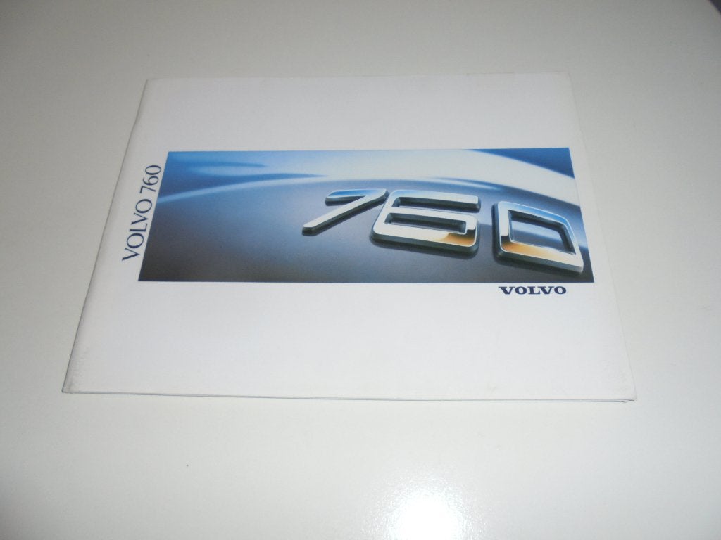 brochure Volvo 760 modellen 1988, Ophalen of Verzenden, Zo goed als nieuw, Volvo