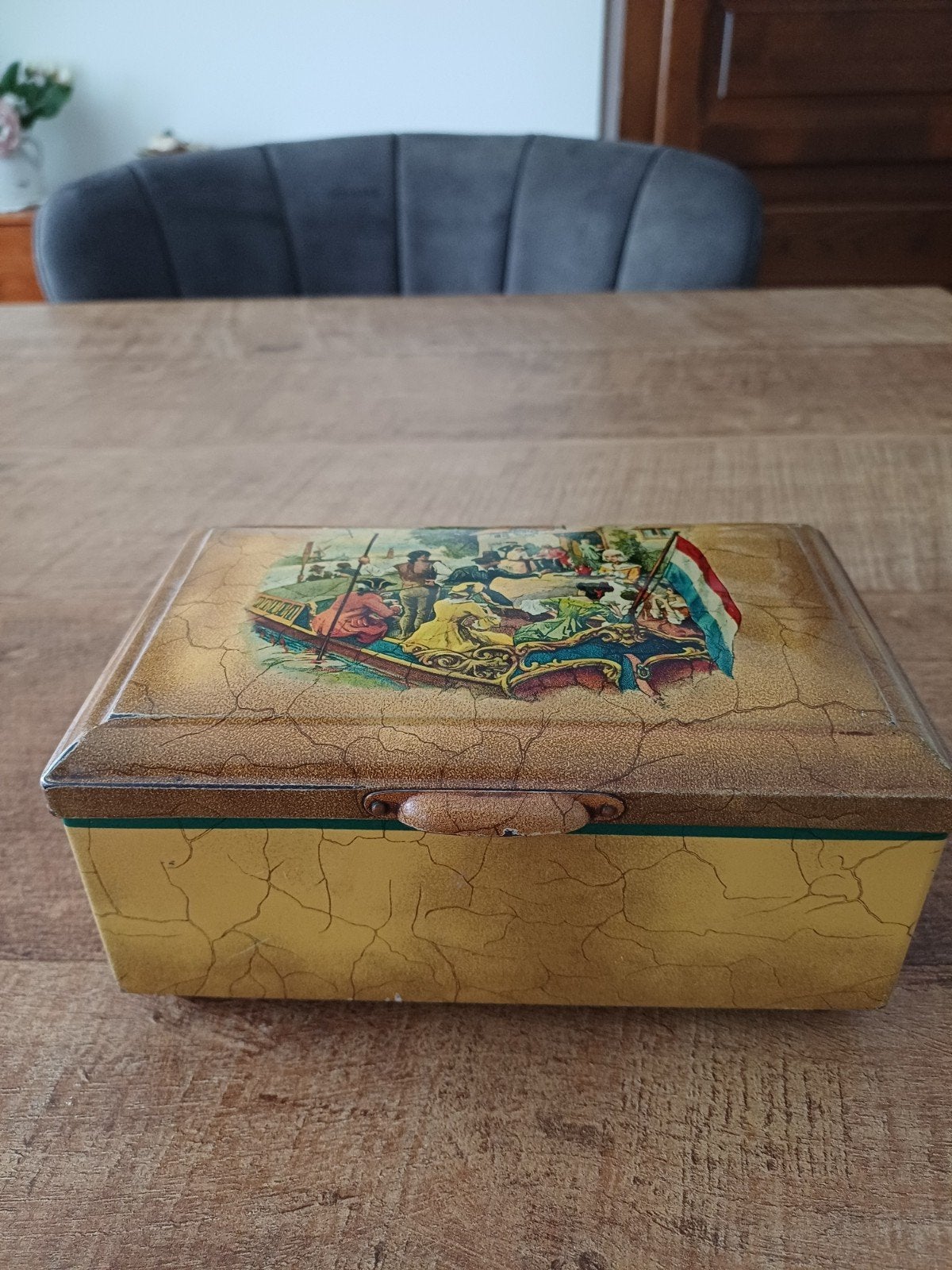 Vintage Douwe Egberts blik uit de jaren '30, Ophalen of Verzenden