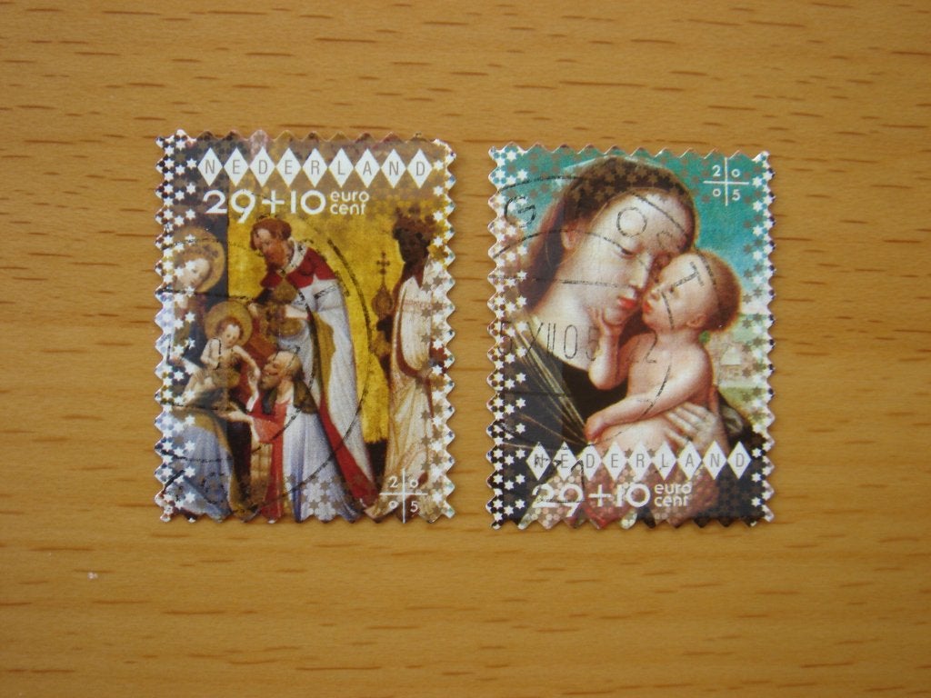 2005 Decemberzegels – Goede Doelen 2x , Ophalen of Verzenden, Na 1940, Gestempeld