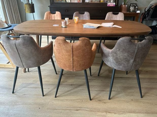 6 eetkamer stoelen Pronto Wonen, Huis en Inrichting, Tafels | Eettafels, Ophalen, Overige materialen, Gebruikt, Rond