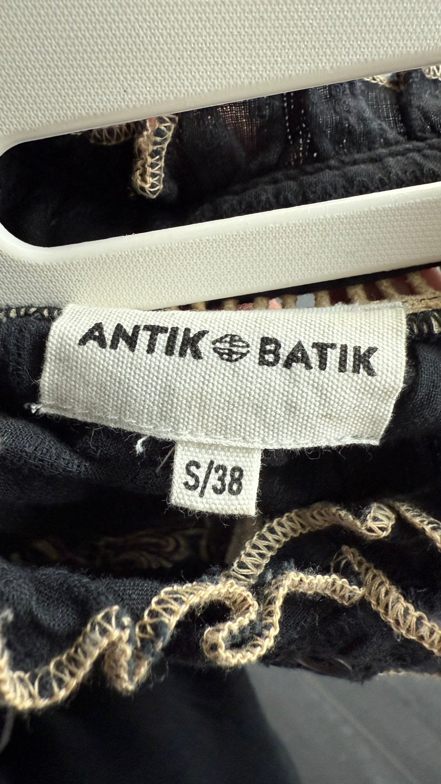 Antik Batik blouse, Kleding | Dames, Ophalen of Verzenden, Zo goed als nieuw, Maat 38/40 (M), Zwart