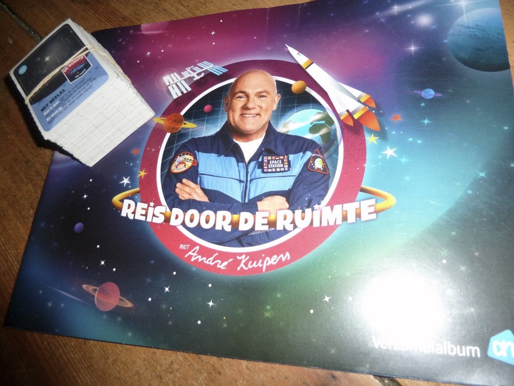alle AH 160 plaatjes ruimte vaart met boek + meer -, Verzamelen, Supermarktacties, Albert Heijn, Ophalen of Verzenden