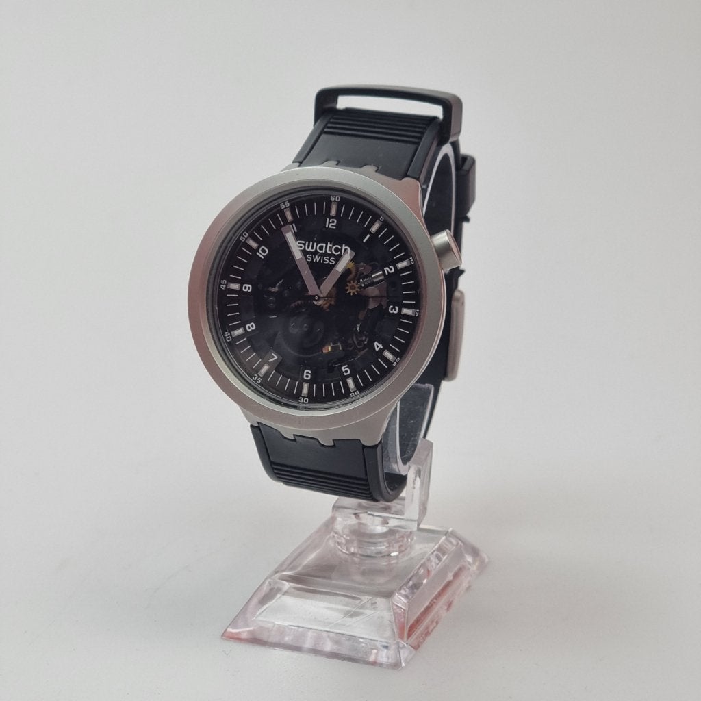 Swatch Watch Big Bold Irony SB07S105 Dark Irony, Swatch, Zo goed als nieuw, https://www.swatch.com/nl-nl/contact.html, Jakob-Stämpfli-Strasse 94, 2502 Biel/Bienne, Zwitserland