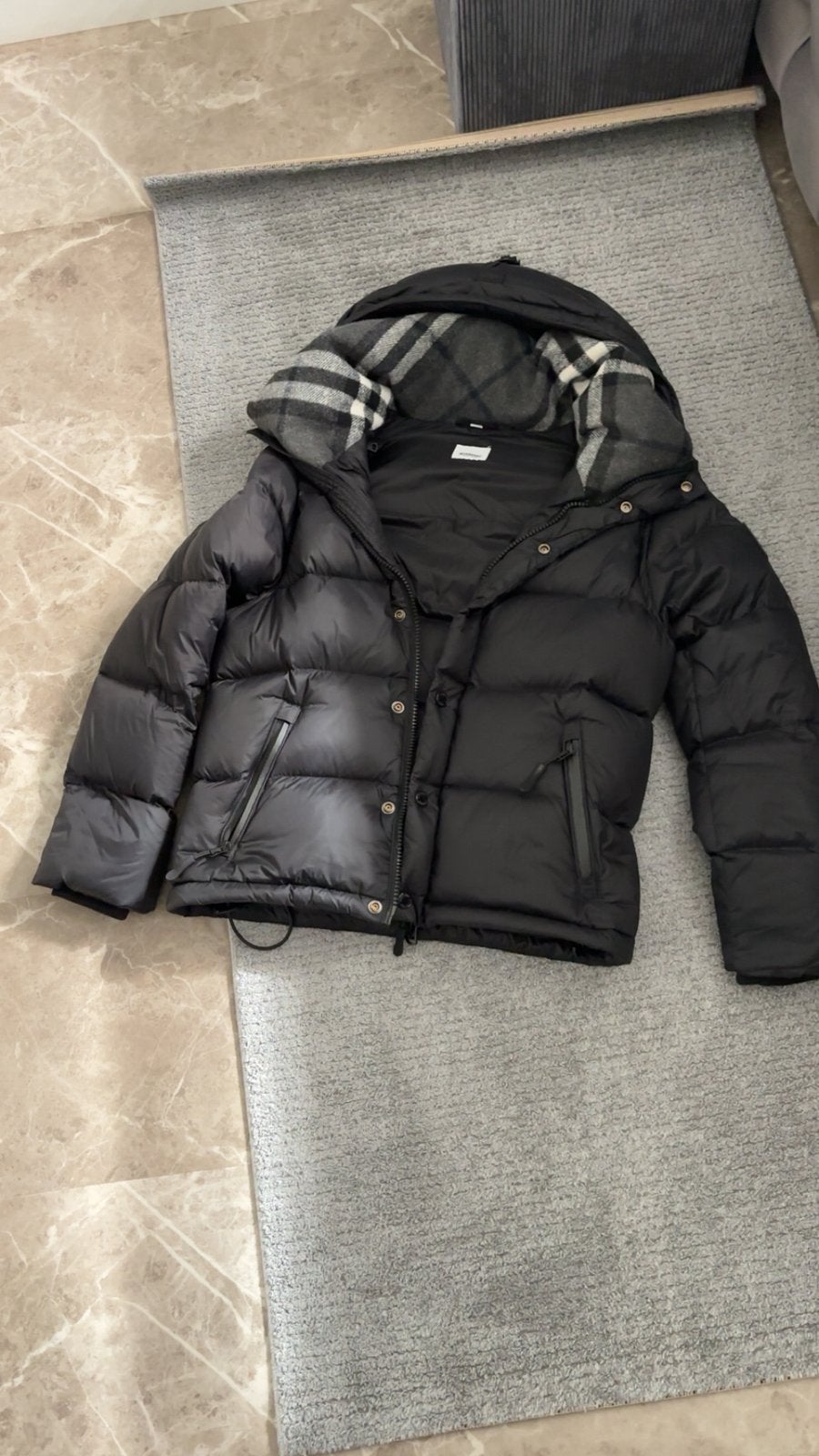 Burberry jas, Ophalen of Verzenden, Nieuw, Zwart