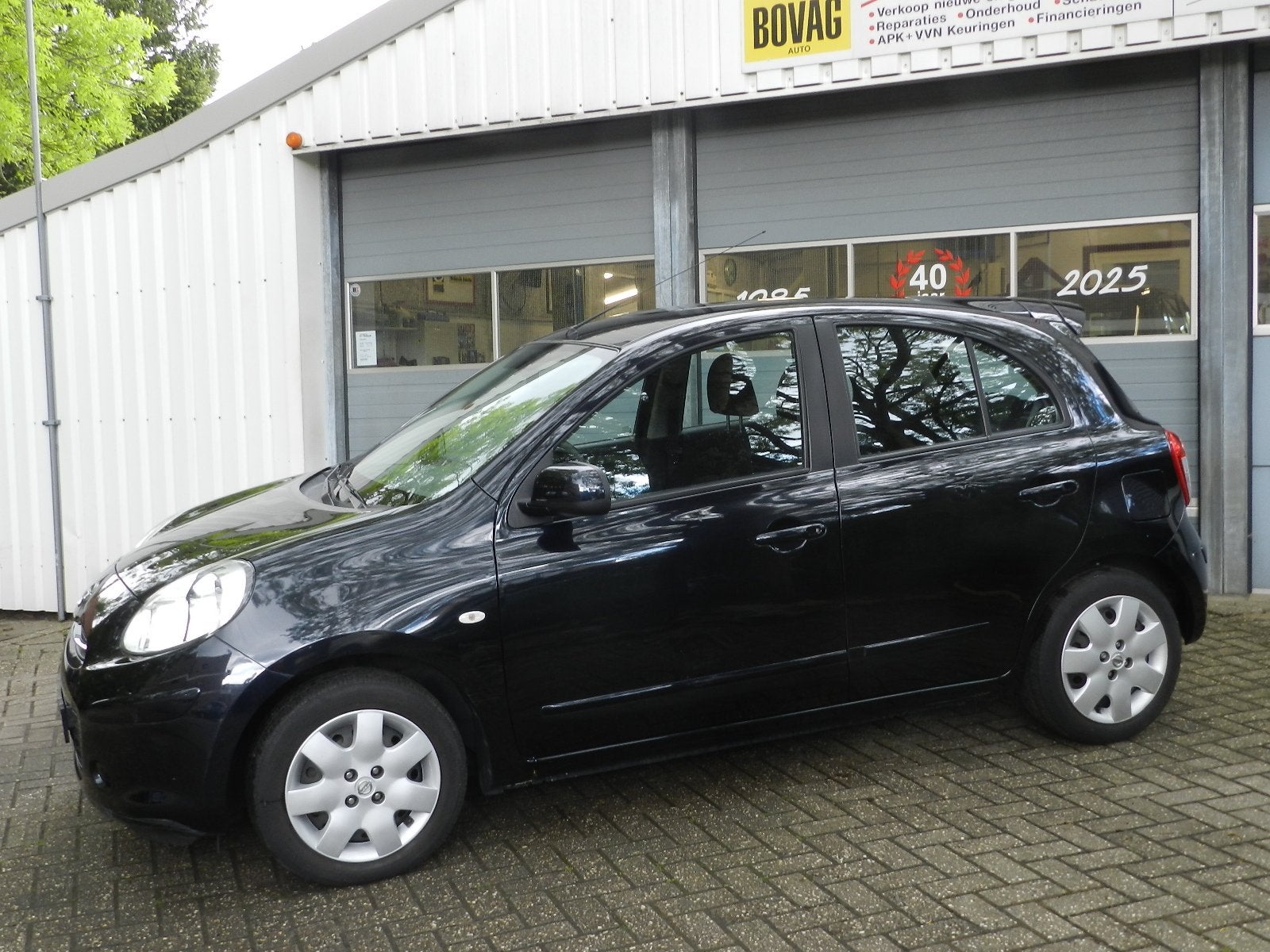 Nissan Micra 1.2 DIG-S Acenta 5Deurs Airco Parel lak Isofix, Auto's, Voorwielaandrijving, Stof, Zwart, 1198 cc