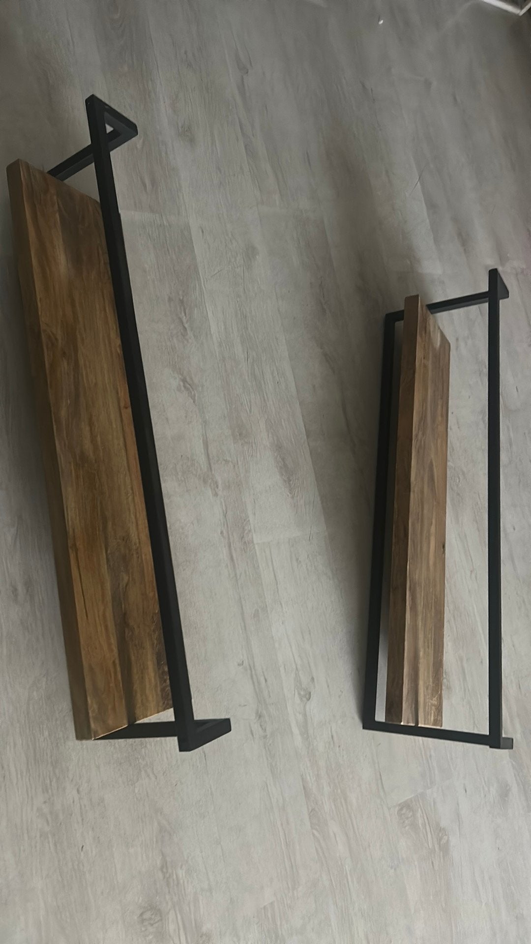 Wandplank mangohout, Ophalen, Zo goed als nieuw